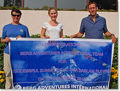 Congratulations to Jen, Johanna and Brent on your adventure!