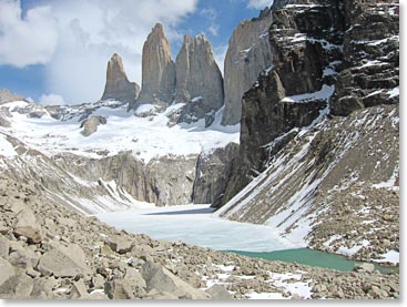 Stunning views of the Towers in Torres del Paine.