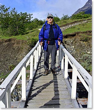 Doug taking on a bridge crossing