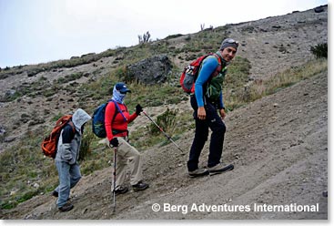 Acclimatization hike at volcano Guagua Pichincha