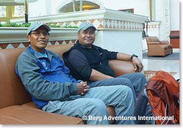Our guides; Osvaldo and Sergio from Bolivia