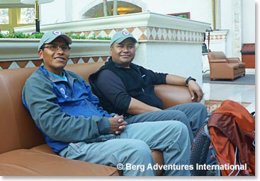 Our guides; Osvaldo and Sergio from Bolivia