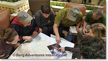 Maps and photos; an important part of understanding our trip
