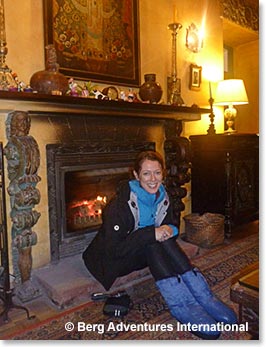 Sam’s warm up and relax time