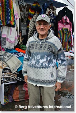 Howard in his new warm and cozy sweater. Bring on the AC!