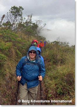 Making our way through the narrow pathways