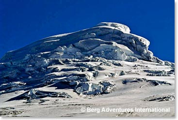 The last section to the summit of Cayambe