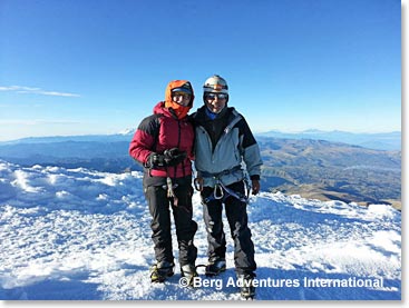 Sergio and Marie-Jose on the Summit