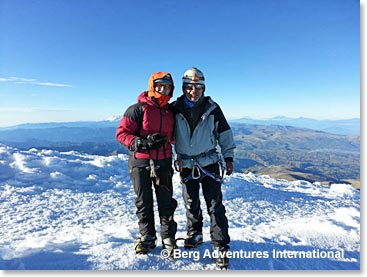 Sergio and Marie-Jose on the Summit
