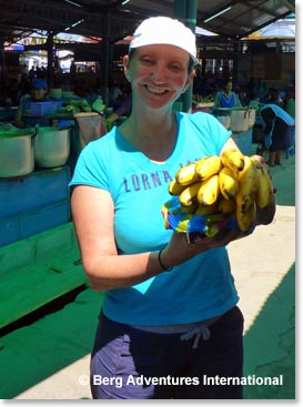 Margaret with her .50 cent bananas