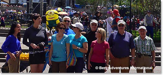 Team together at the festival