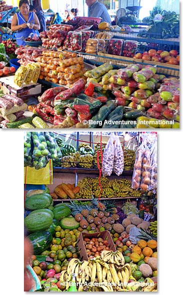 Abundance of fruit at the market