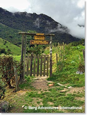 The trailhead was located right next to our resort.