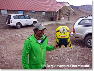 Joaquin having a chat with Bob about the climb