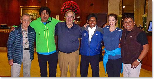 Howard, Pablo and Sam with our Guides