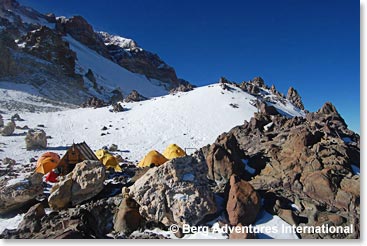 Berlin Camp – High camp on Aconcagua