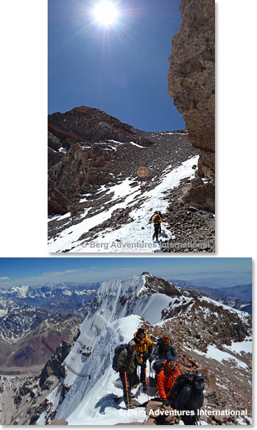 Making our way up on summit morning