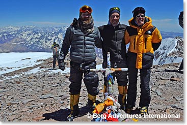 Chris, Danny and Scott on the summit