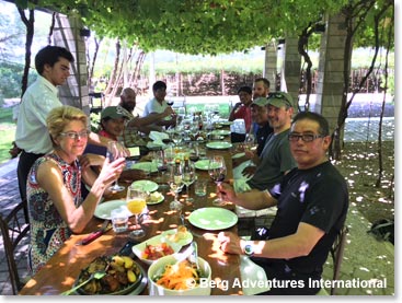 Our entire Aconcagua team at Zuccardi Winery for lunch