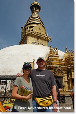 At the “Monkey Temple”