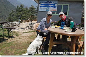 Lunch at the Windhorse Lodge