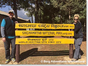 The National Park Overlook above Namche Bazaar