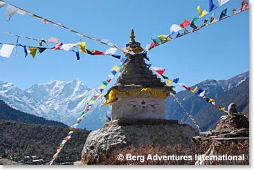 A Chorten on the way out of Thame