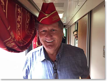 Great Service on the Grand Express to Moscow from Saint Petersburg – John was our new attendant!