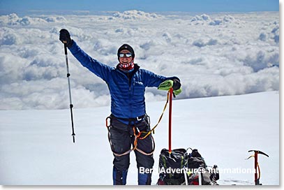 Barry Stock high on Mount Elbrus