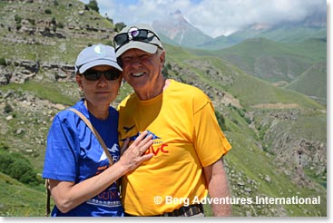 Betsy and Dale in the Caucasus Mountains