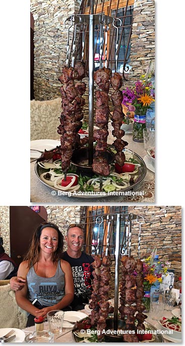 Sue and Todd Roadman – our Shashlik lunch