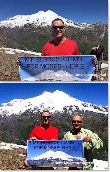 Jerry is climbing to raise money to help Moses in Tanzania to fight Hepatitis E
