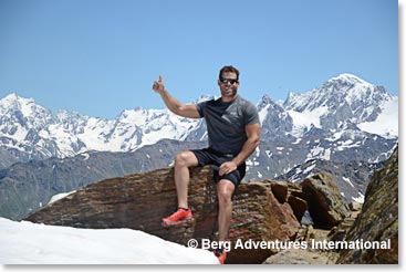 Devin in the Caucasus Mountains