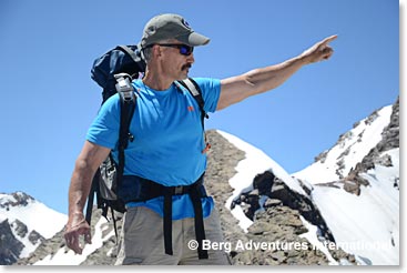Bob is showing the way up!
