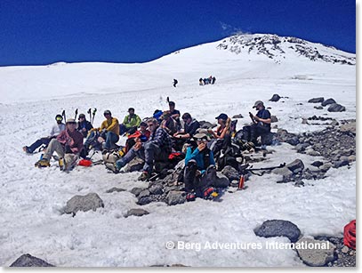 Some stopped at Pastukhov Rocks and other decided to go climb a bit higher