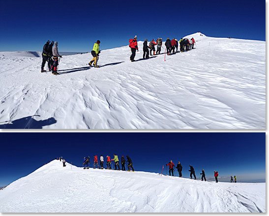 Elbrus summit ridge