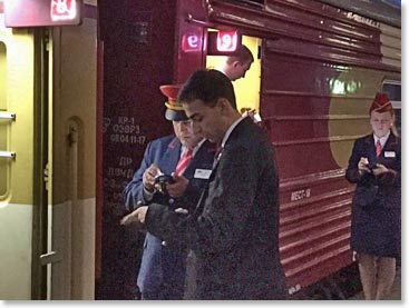 Vage, our favourite concierge at Corinthia Hotel, joined us at the train station to present our documents