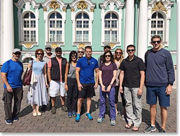 Time to check out the Hermitage Museum, the Winter Palace. Lina says there are 1140 rooms with displays.