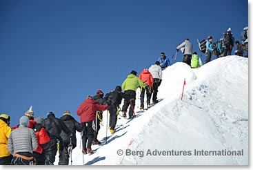 Climbing right to the summit