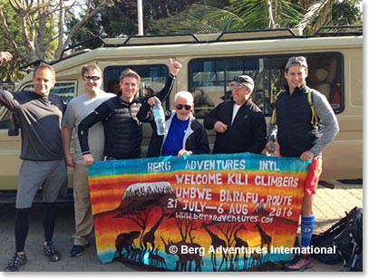 Team left Arusha at 8:45am.