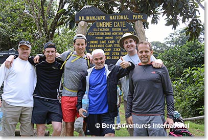 Our team is set and ready to start the climb.