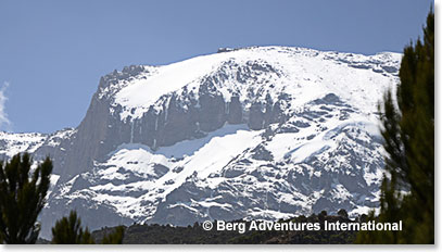The massive Western Breach of Kilimanjaro