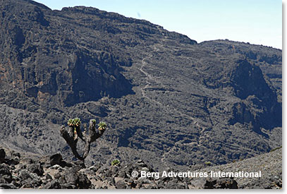 Our goal for tomorrow: climb the Great Barranco Wall