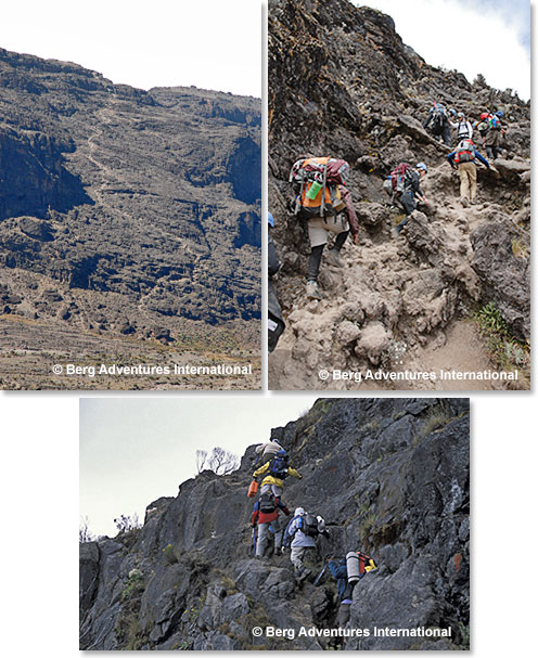 We climbed the Barranco Wall today