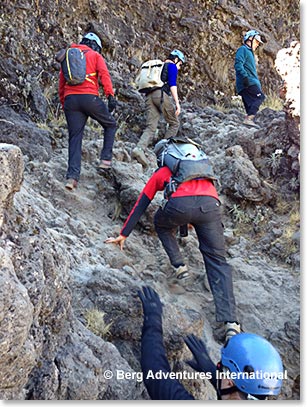 Climbing the Barranco Wall