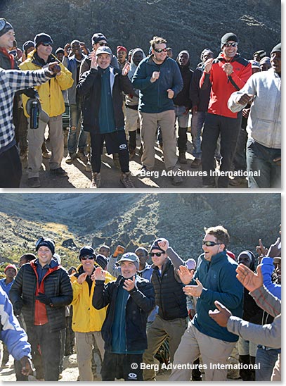 Dancing our way up Kilimanjaro