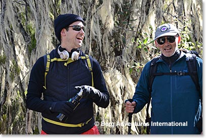 Brian Paes-Braga and Frank Giustra on the trail