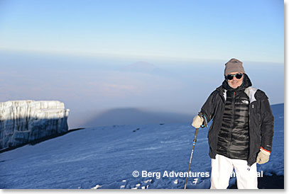 Frank Giustra and the remaining glaciers of Kilimanjaro
