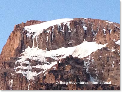 The majesty of Kilimanjaro from our camp.
