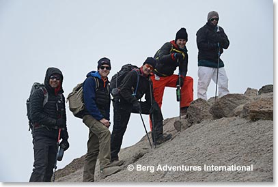 Then we climbed on to the seclusion of our special high camp, at 16,000 feet.